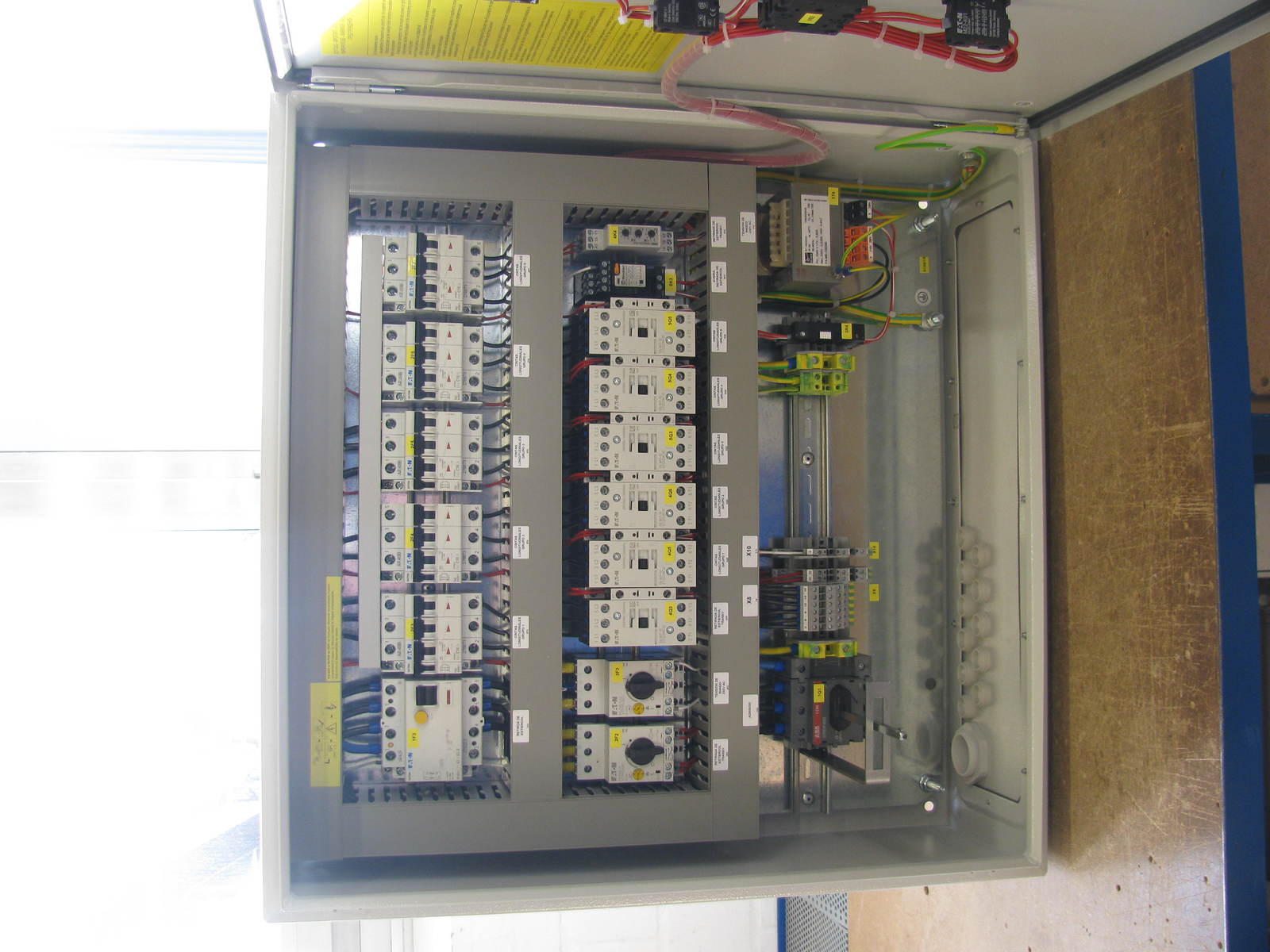 Control cabinet man. rem. 5x3 long. belts 1 x cross 4KW